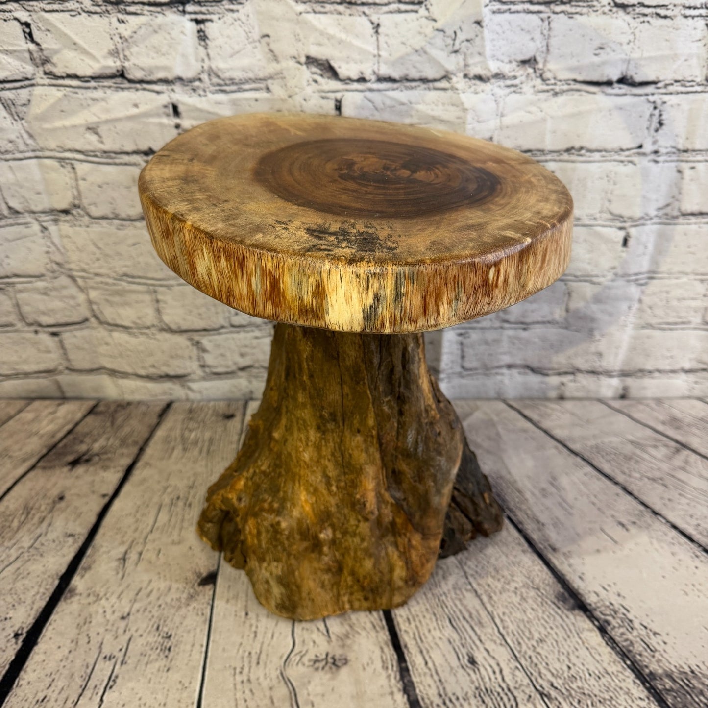 30cm x 25cm Wooden Coffee Root Sculpture Garden Teak Root Ornament Carved No 50