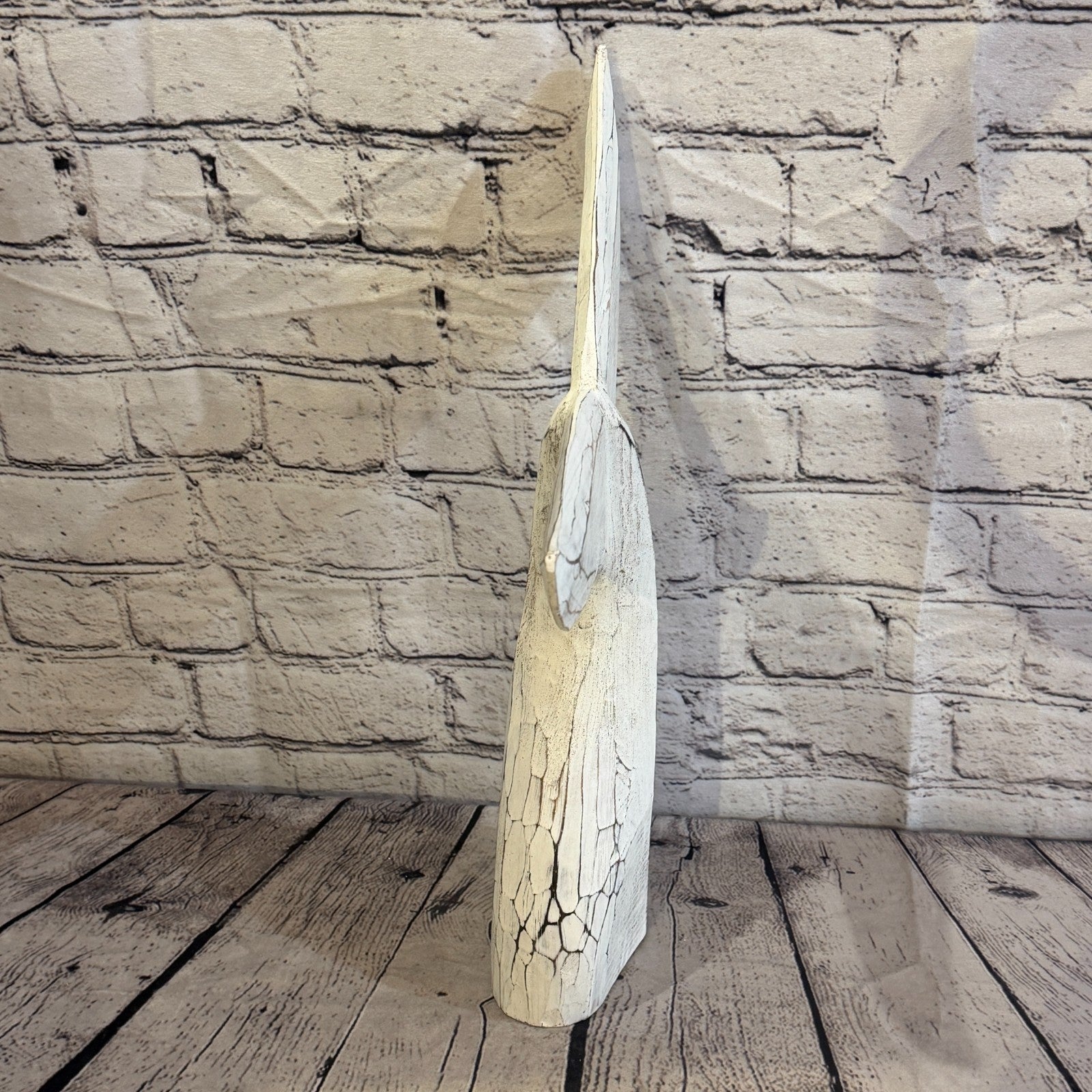 40cm x 40cm Whale Tail White Fish Wood Coastal Ocean Bathroom Decoration3