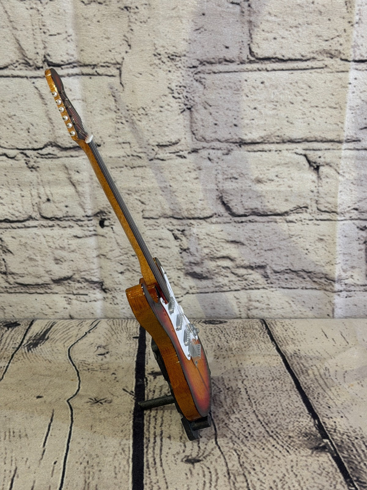 Miniature 25cm Guitar on Stand Band Gift Display Design 13