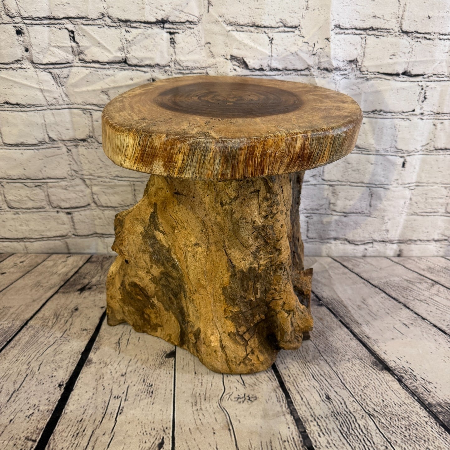 30cm x 25cm Wooden Coffee Root Sculpture Garden Teak Root Ornament Carved No 152