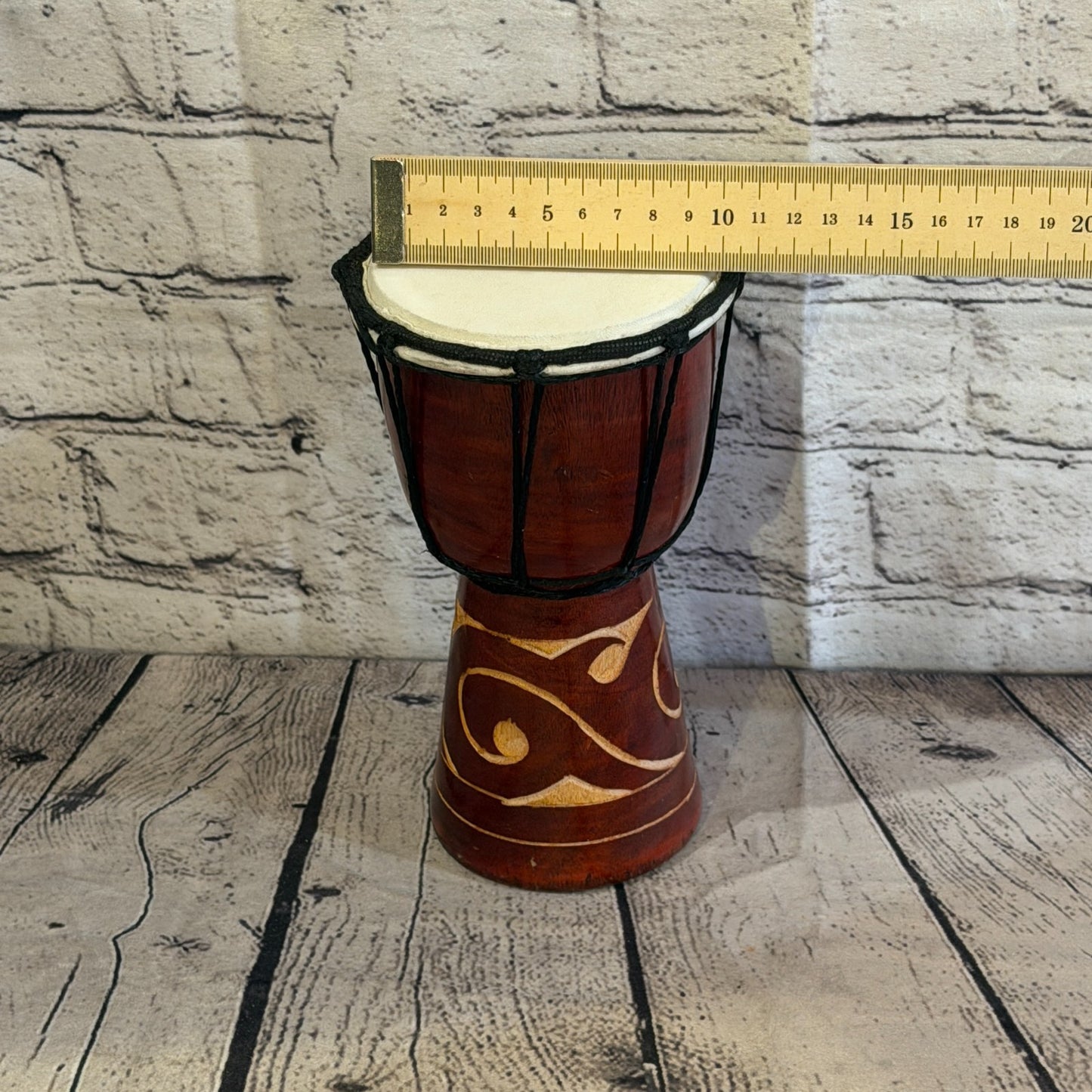 20cm Carved Djembe Drums Musical Instrument Hand Made Fair Trade Dot Painted5