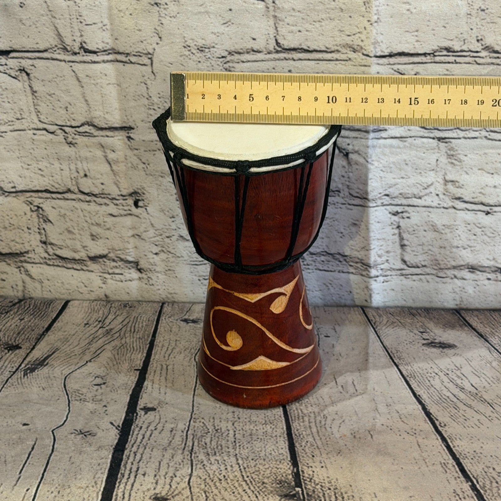 20cm Carved Djembe Drums Musical Instrument Hand Made Fair Trade Dot Painted5