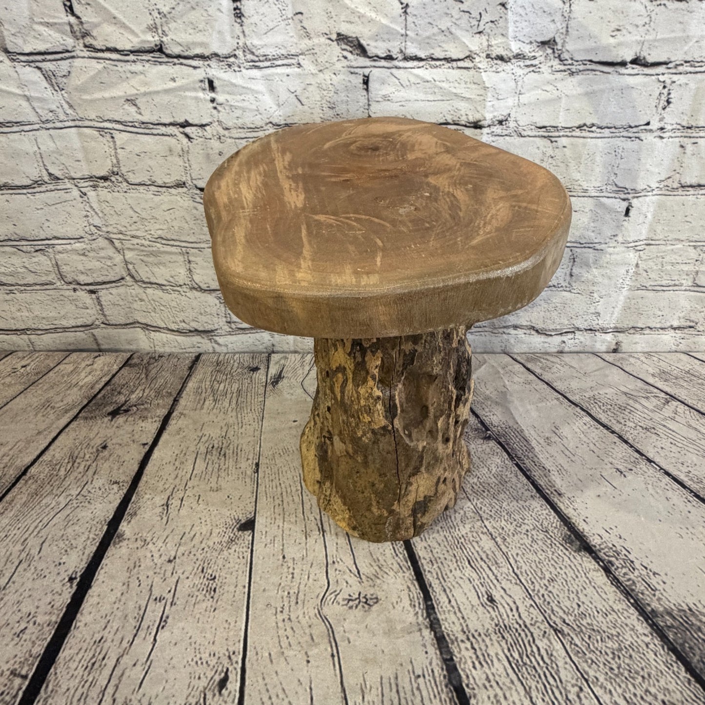 30cm x 25cm Wooden Coffee Root Sculpture Garden Teak Root Ornament Carved No 103