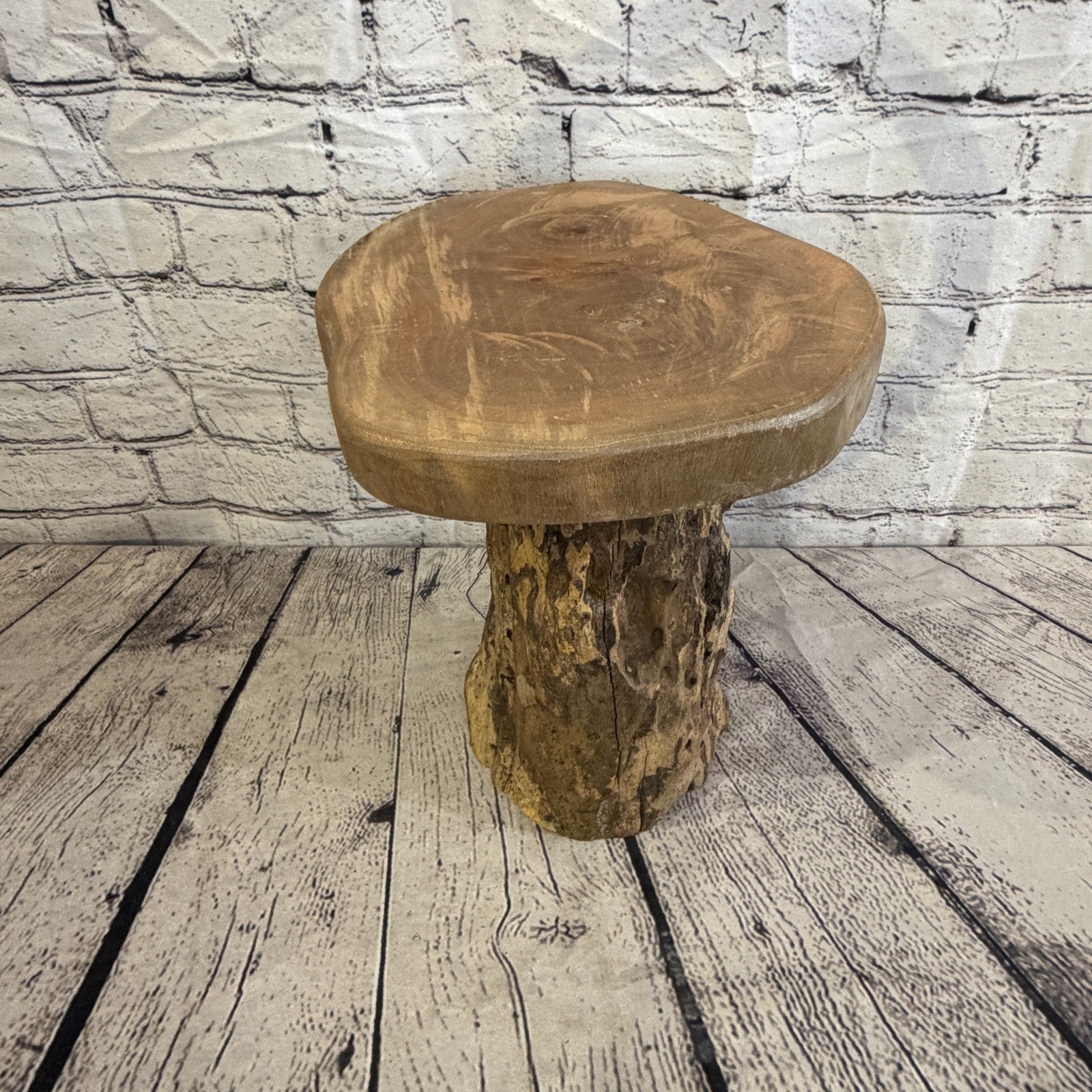 30cm x 25cm Wooden Coffee Root Sculpture Garden Teak Root Ornament Carved No 103