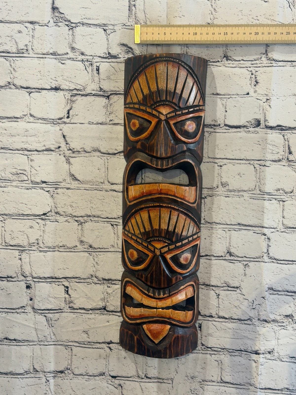 50cm Tiki Bar Mask Sign Decoration Wall Hanging Mask Wood Carving Design 33