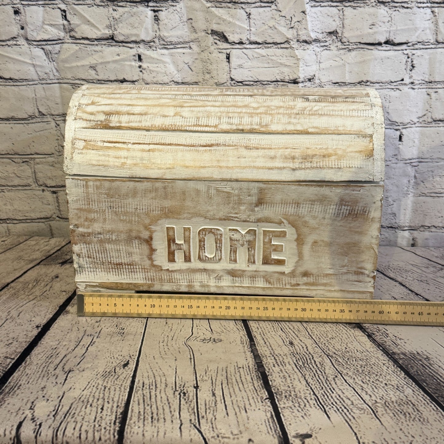 40cm x 30cm x 20cm Wood White Home Chest Storage Jewellery Trinket Box6