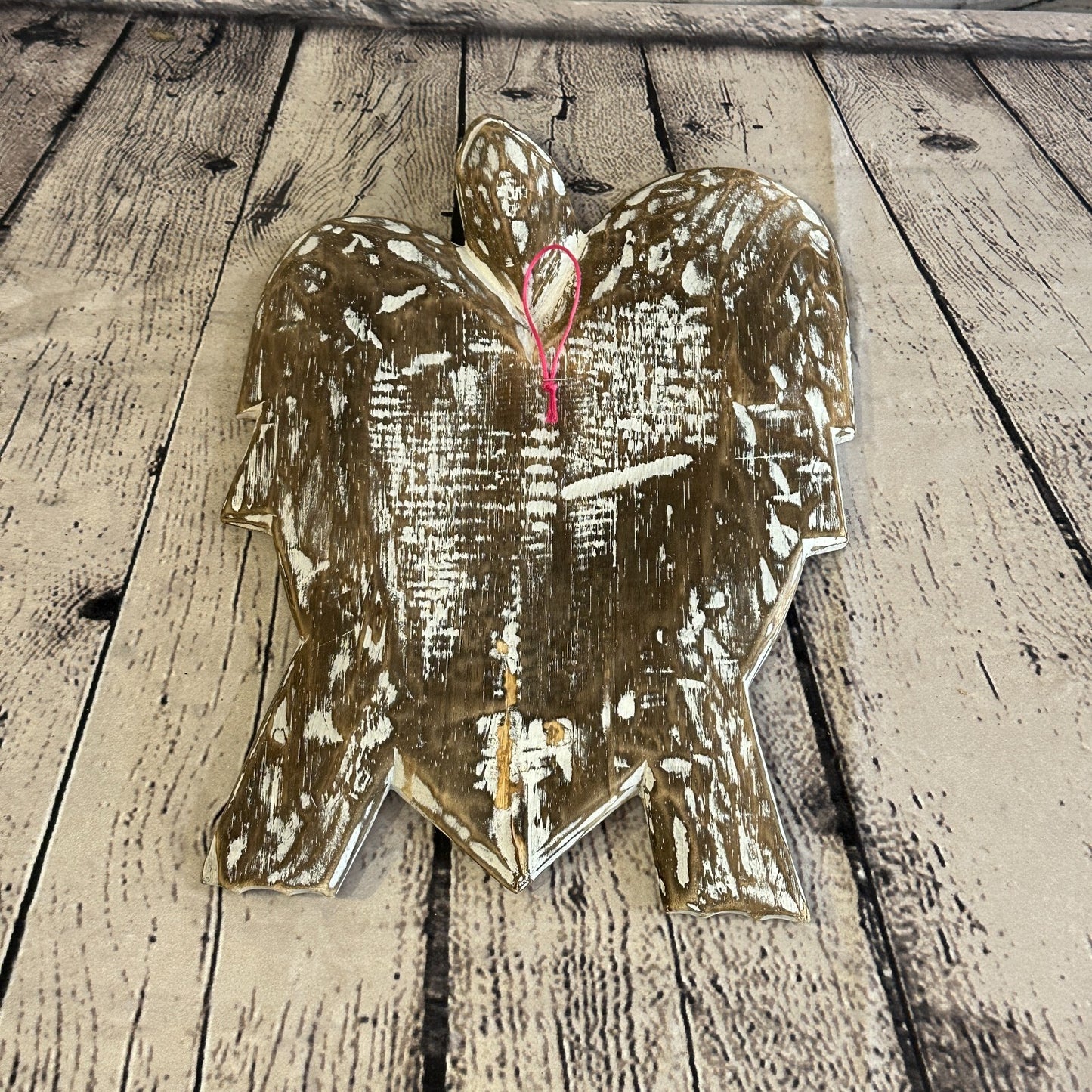 30cm Brown Sea Turtle Bowl Trinket Dish Decoration Designer Mask Wooden Handmade6