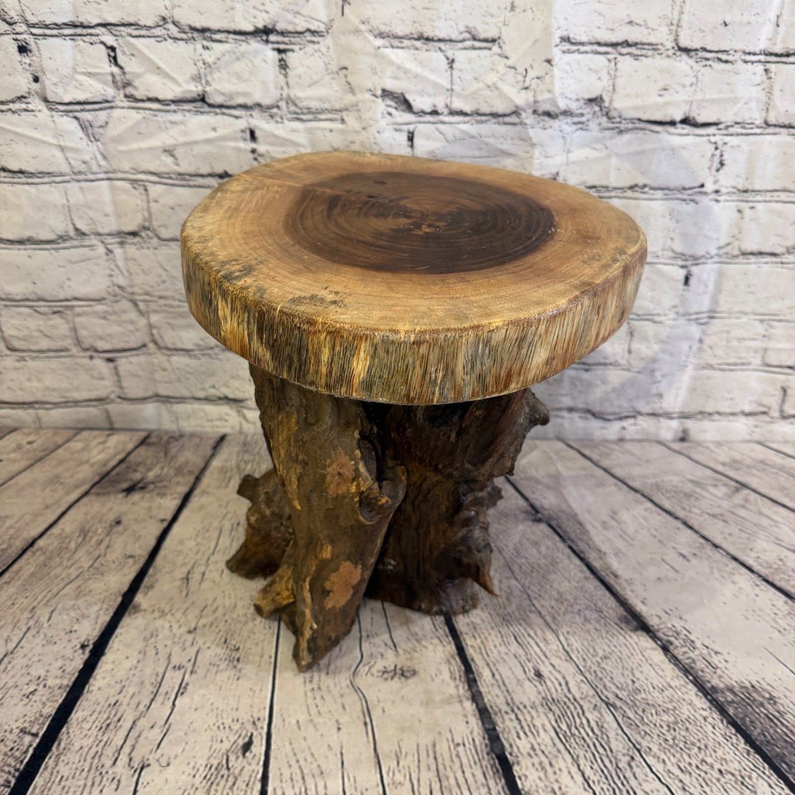 30cm x 25cm Wooden Coffee Root Sculpture Garden Teak Root Ornament Carved No 171