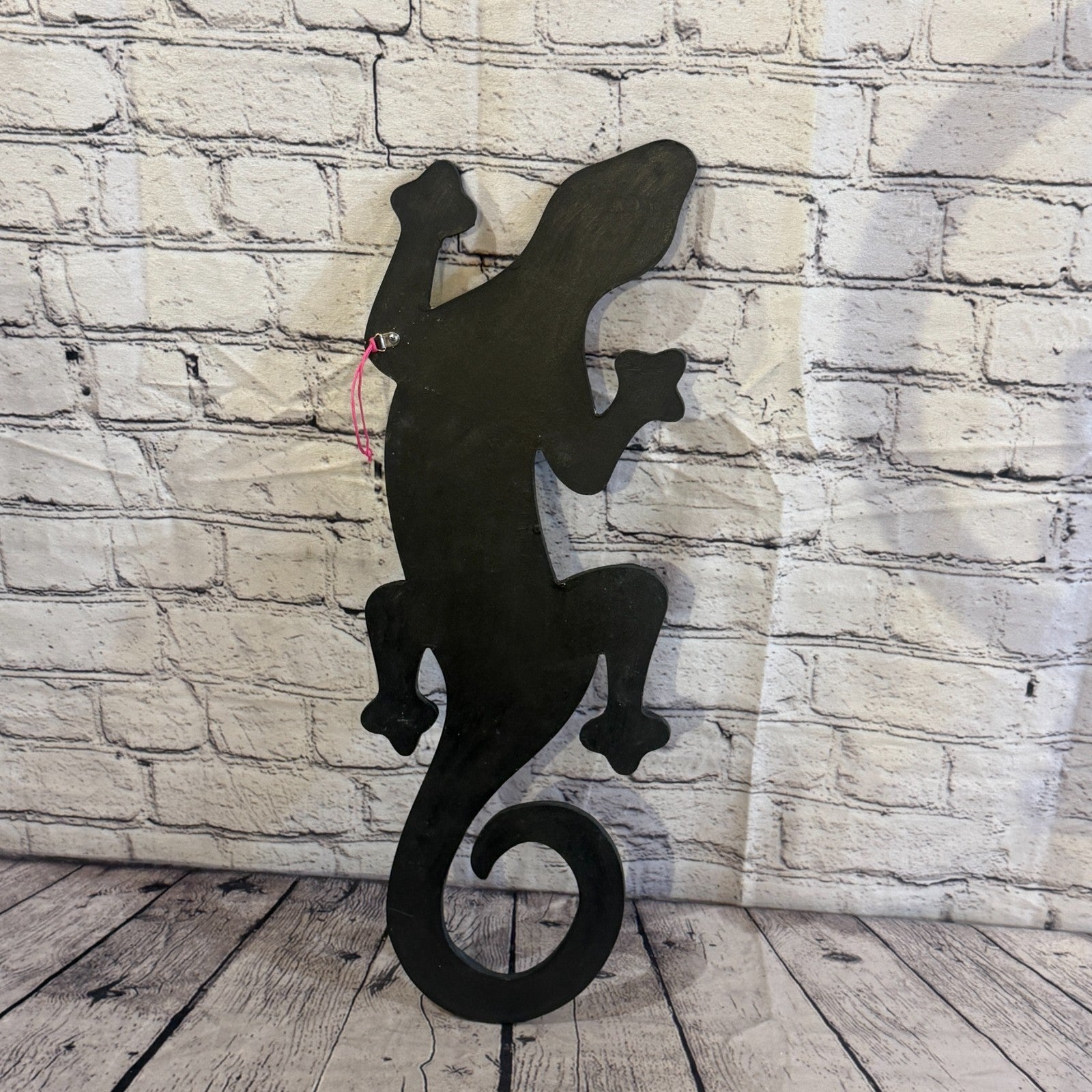 Rainbow Gecko Lizard Mosaic Tile Wall Hanging Mirror 50cm x 15cm Handmade New6