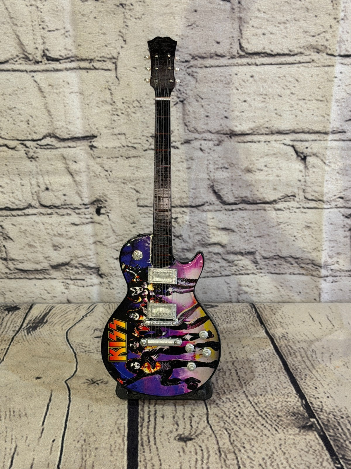 Miniature 25cm Guitar Kiss Band Guitar on Stand Band Gift Display1