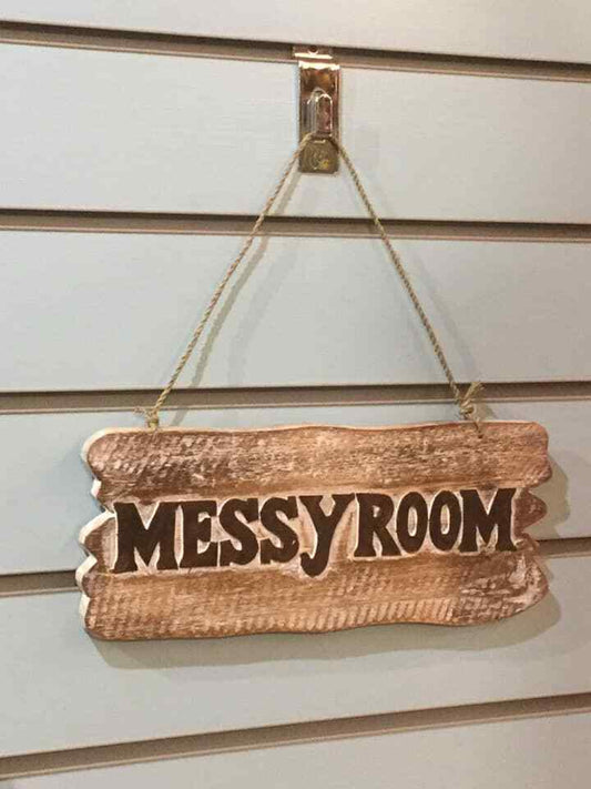 Messy Room Word Sign Plaque Outdoor Garden Shed Den Bar Shop 30cm x12cm0