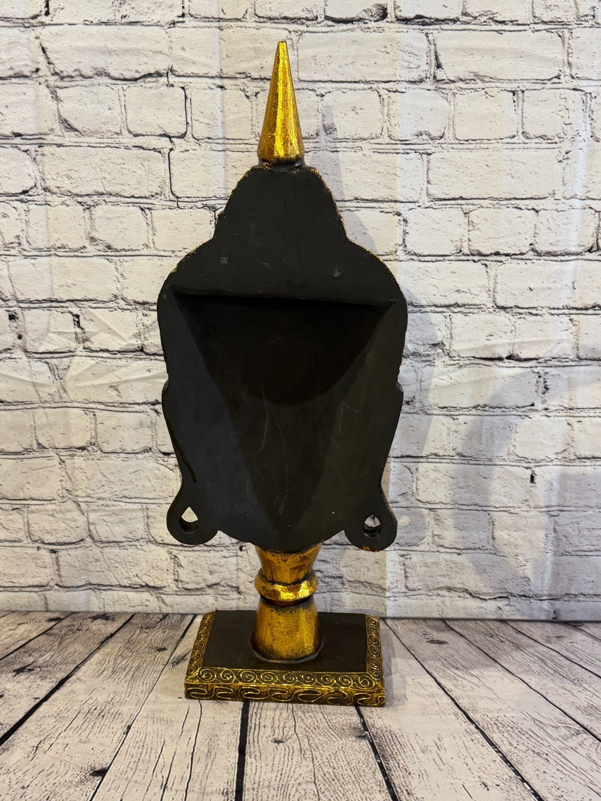 65cm Gold Head Whisper Buddha Ornament Sculpture Statue Buddhas Handcarved4
