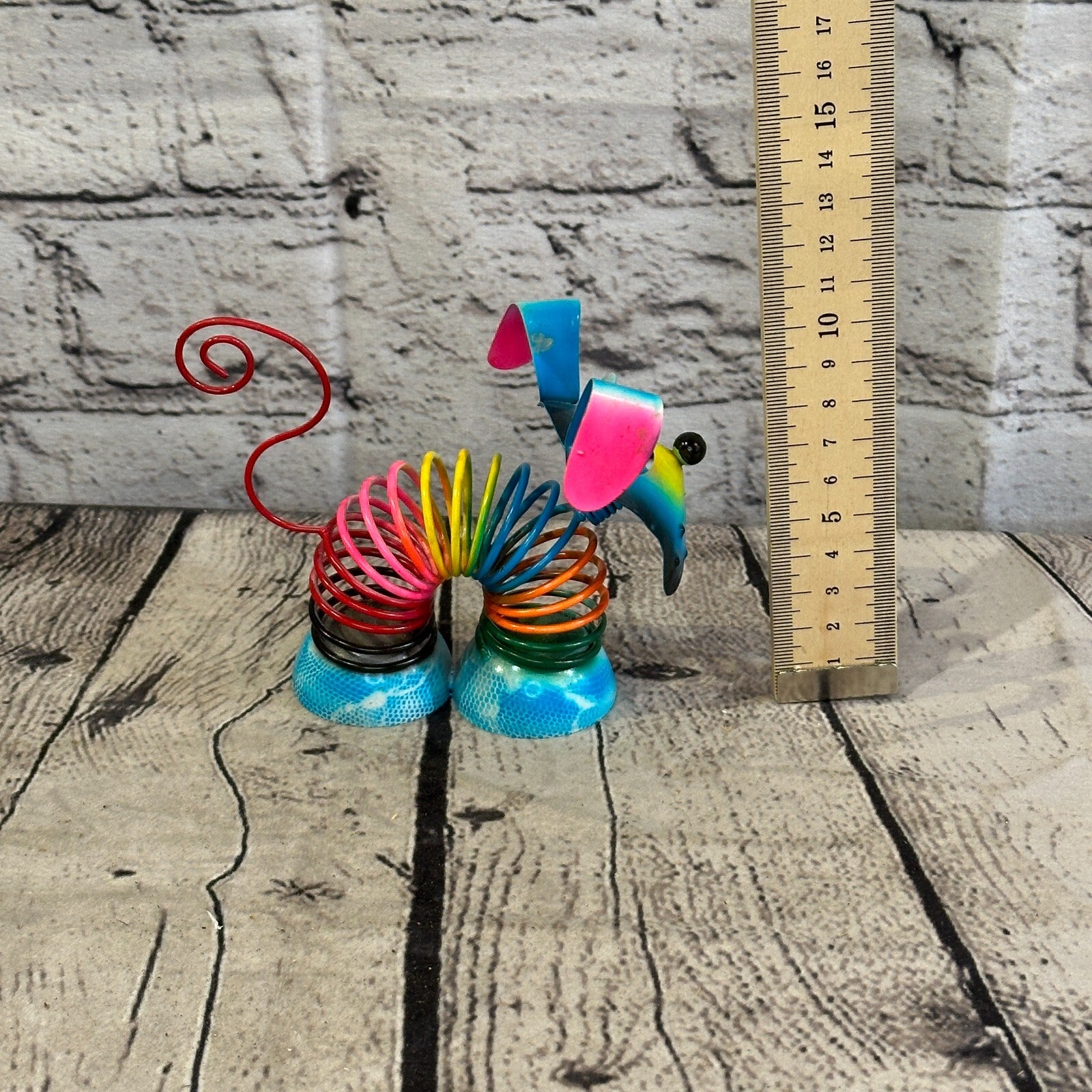 10cm x 10cm Blue Bight Colour Spring Dog Cartoon Ornament Painted Statue6