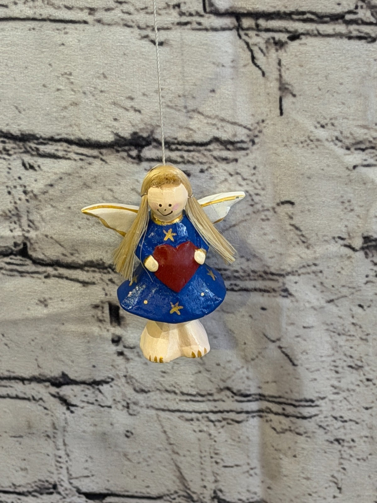 Blue Fairy Angel Wind Chimes Romantic Metal Art Wind Bells Outdoor Hanging5