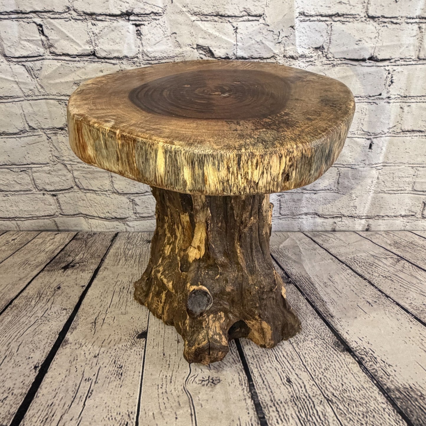 30cm x 25cm Wooden Coffee Root Sculpture Garden Teak Root Ornament Carved No 70