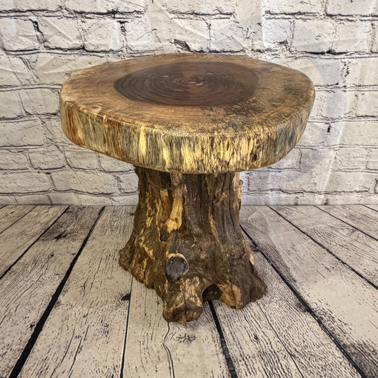 30cm x 25cm Wooden Coffee Root Sculpture Garden Teak Root Ornament Carved No 70