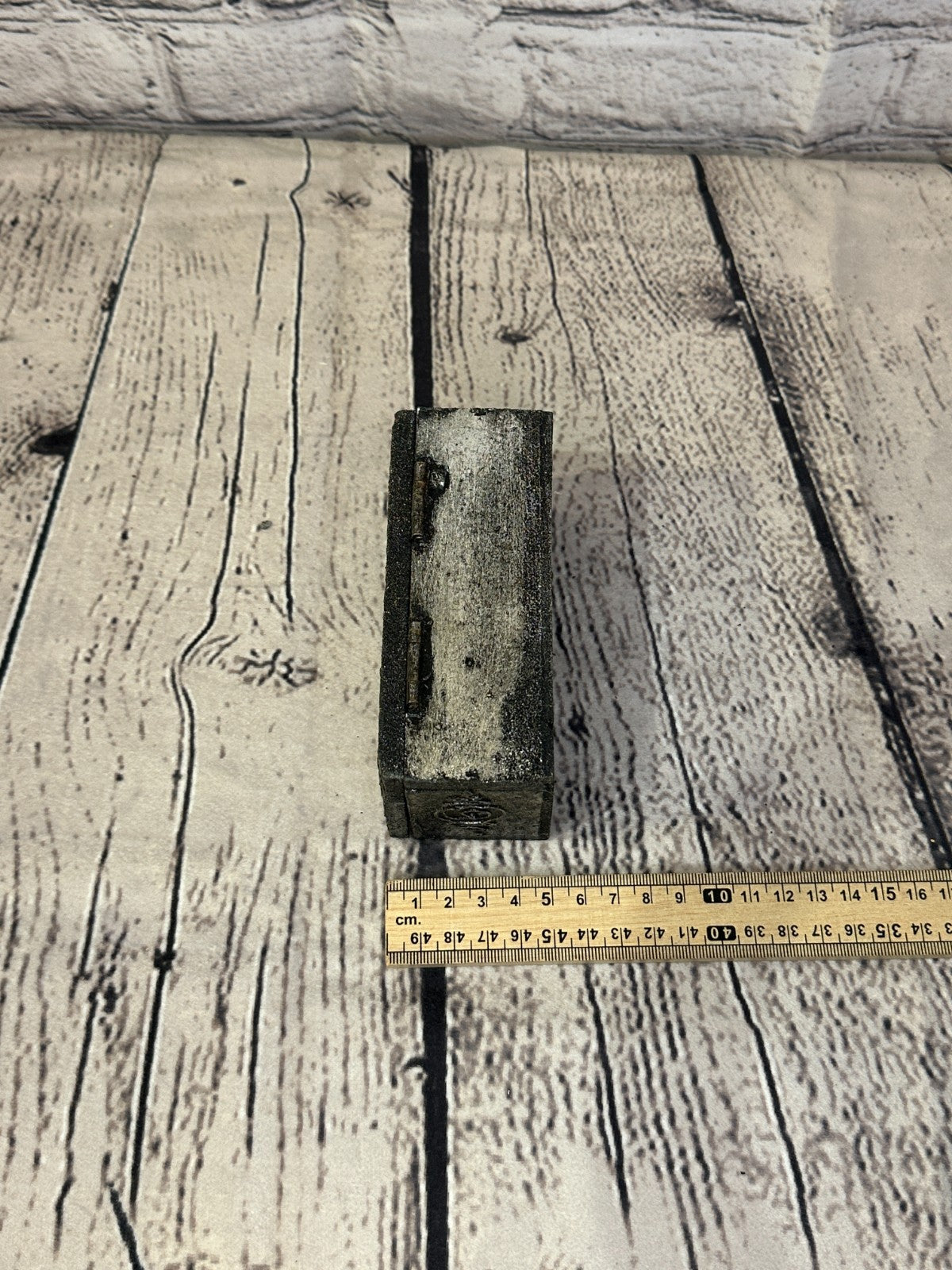 Bright Silver Thai Buddha Eyes 12cm x 5cm x 5cm  Wooden Box Trinket Handmade6