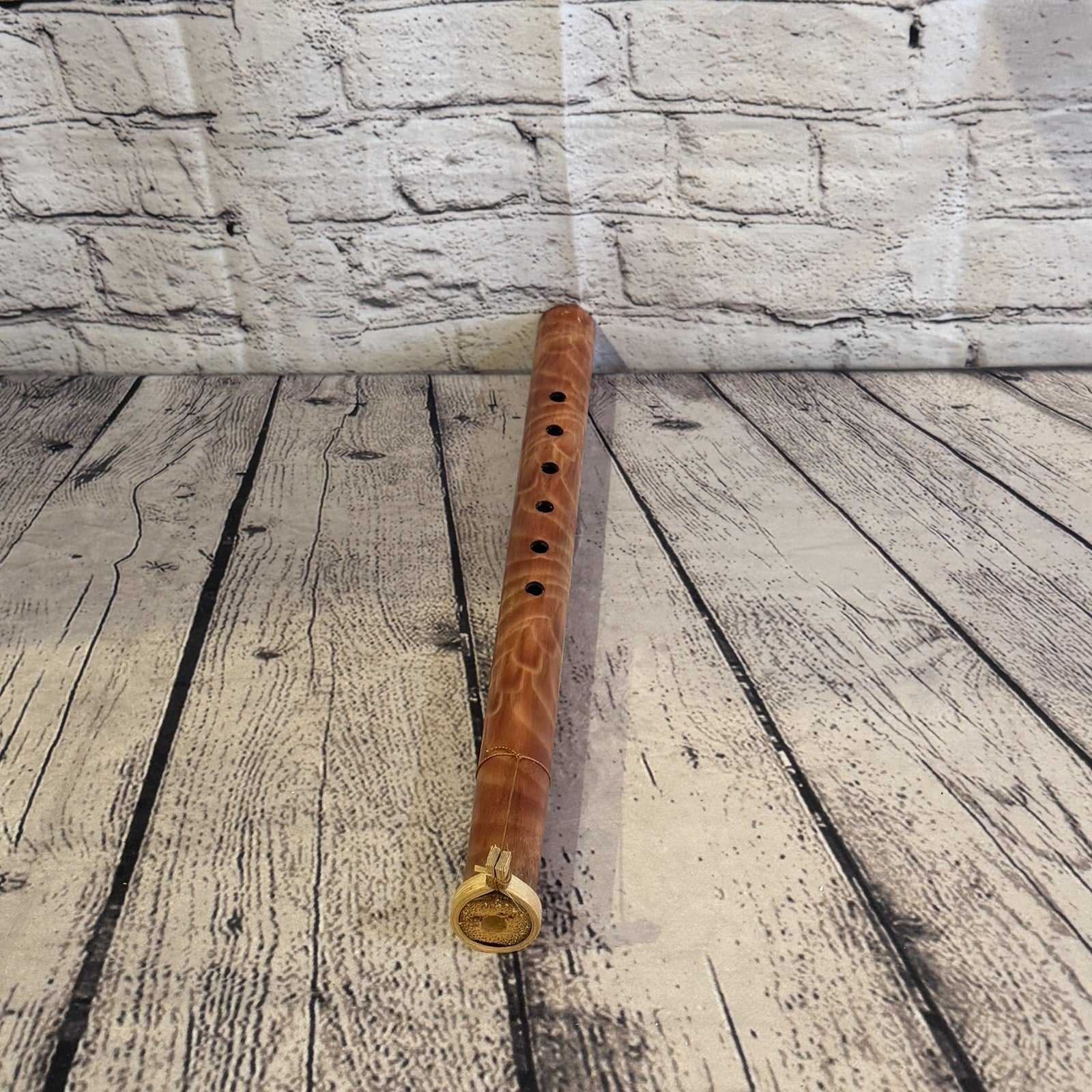 Bamboo Flute plain wooden handmade fair trade 30cm music play4