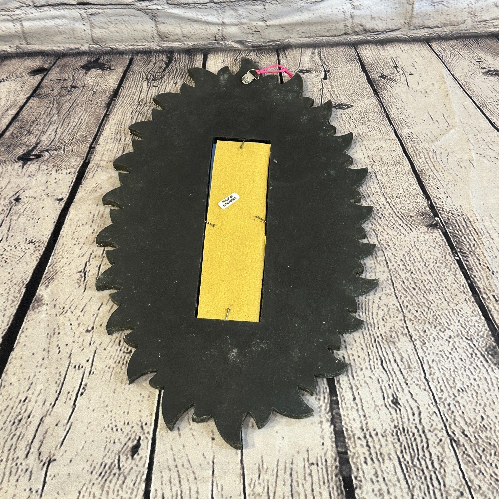 Red Full Moon Mosaic Tile Wall Mirror 40cm x 25cm 16 Inches Handmade Fairtrade2