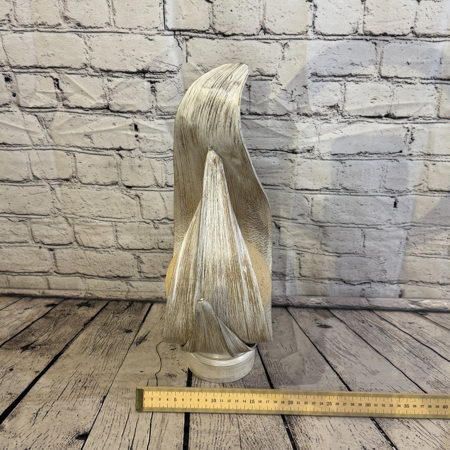 White Light White Natural 45cm Tall Leaf Lamp Twist LED UK Mains Plug Design 86