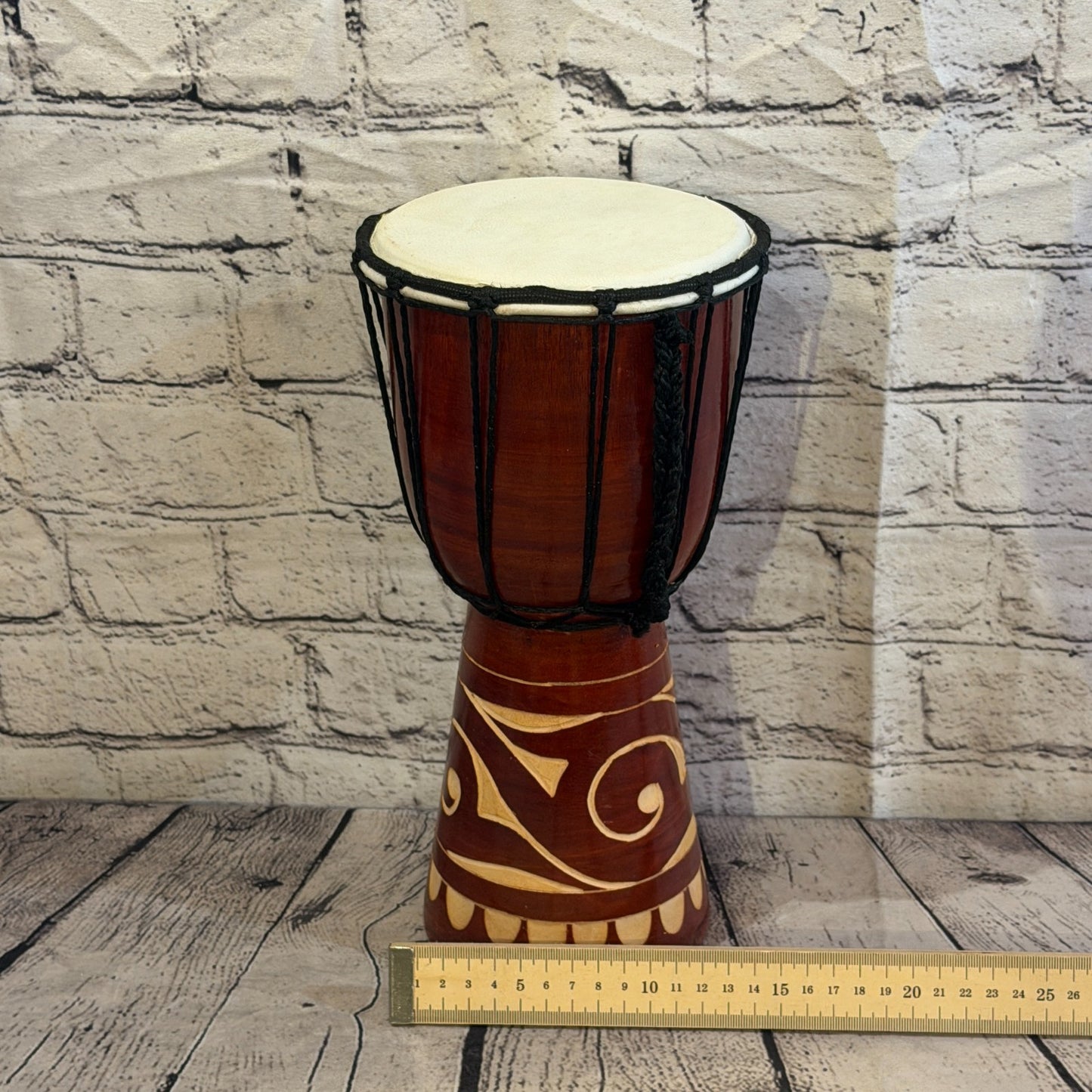 30cm Carved Djembe Drums Musical Instrument Hand Made Fair Trade Dot Painted4