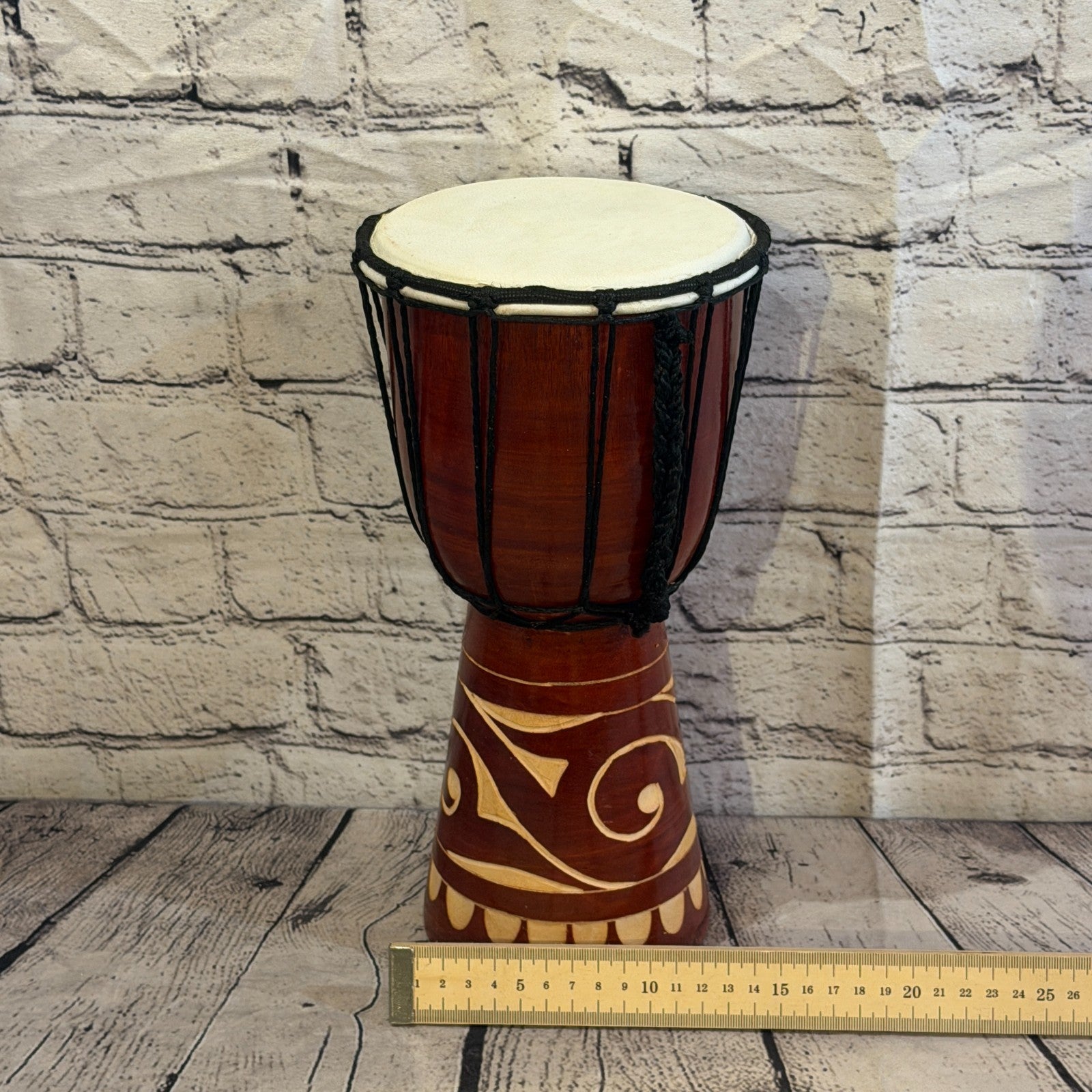 30cm Carved Djembe Drums Musical Instrument Hand Made Fair Trade Dot Painted4