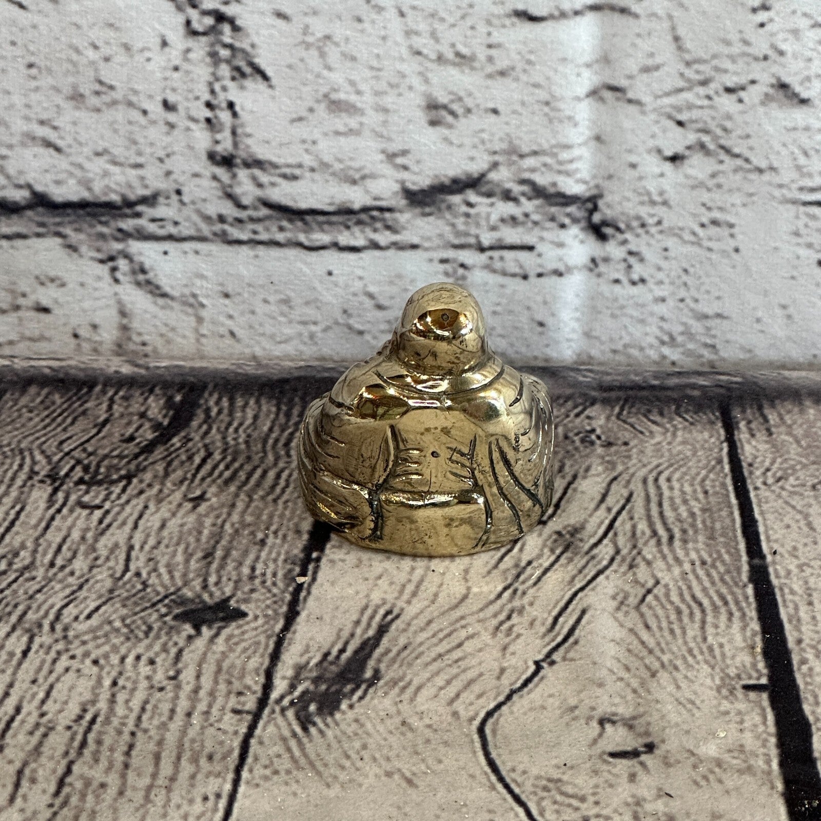 5cm x 5cm Chinese Bronze Buddha Blessing Statue Figure Table Decoration Art4