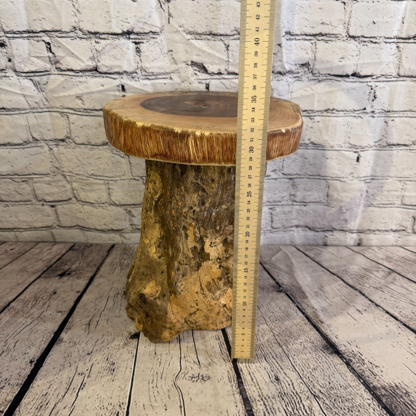 30cm x 25cm Wooden Coffee Root Sculpture Garden Teak Root Ornament Carved No 14