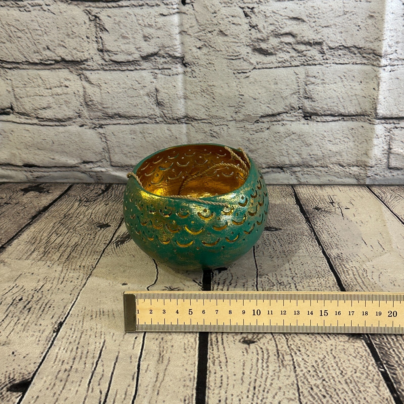 Green Coconut Shell Hanging Basket Orchid Planter Balcony Decorative Vase4