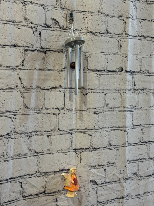 Orange Fairy Angel Wind Chimes Romantic Metal Art Wind Bells Outdoor Hanging0