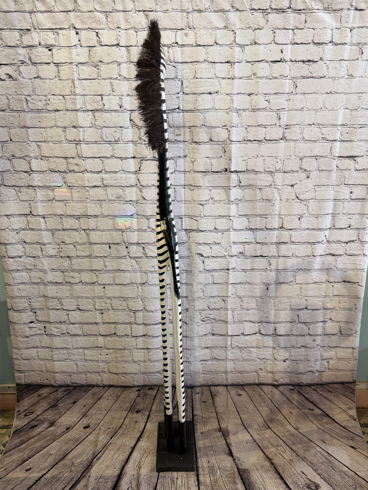 150cm Painted Wooden Zebra Standing Single Carved Solid Wood Zebra Handmade4