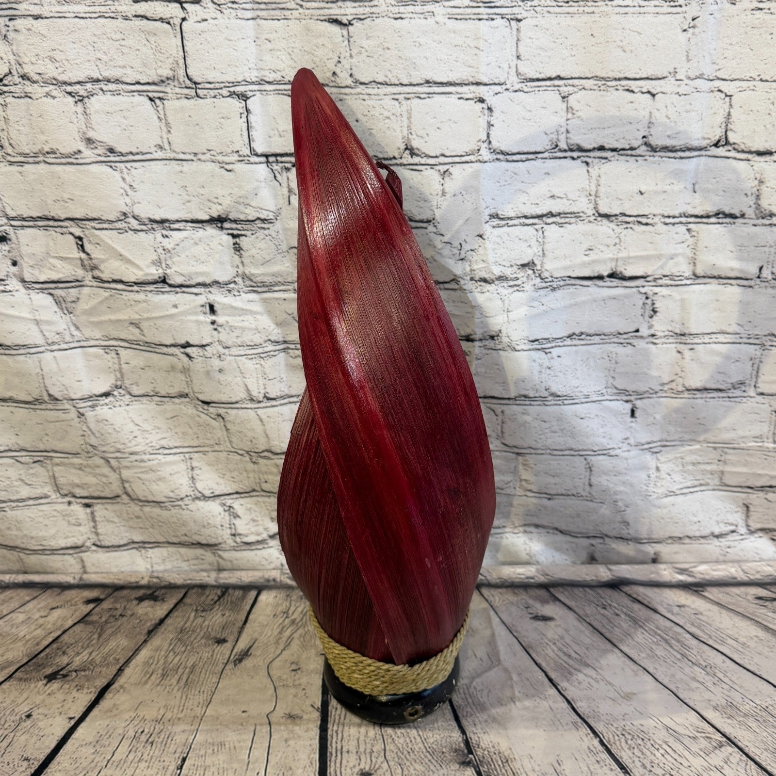 Orange Light Red Natural 55cm Tall Leaf Lamp Twist LED UK Mains Plug Design 64