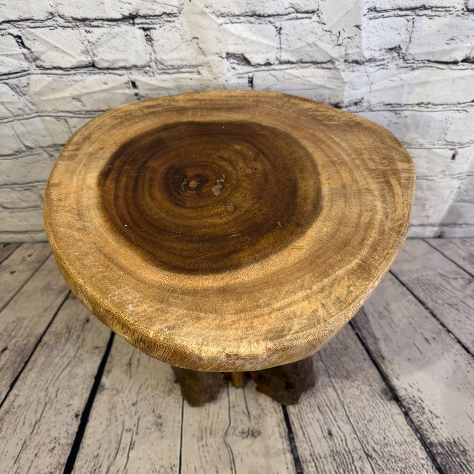 30cm x 25cm Wooden Coffee Root Sculpture Garden Teak Root Ornament Carved No 167