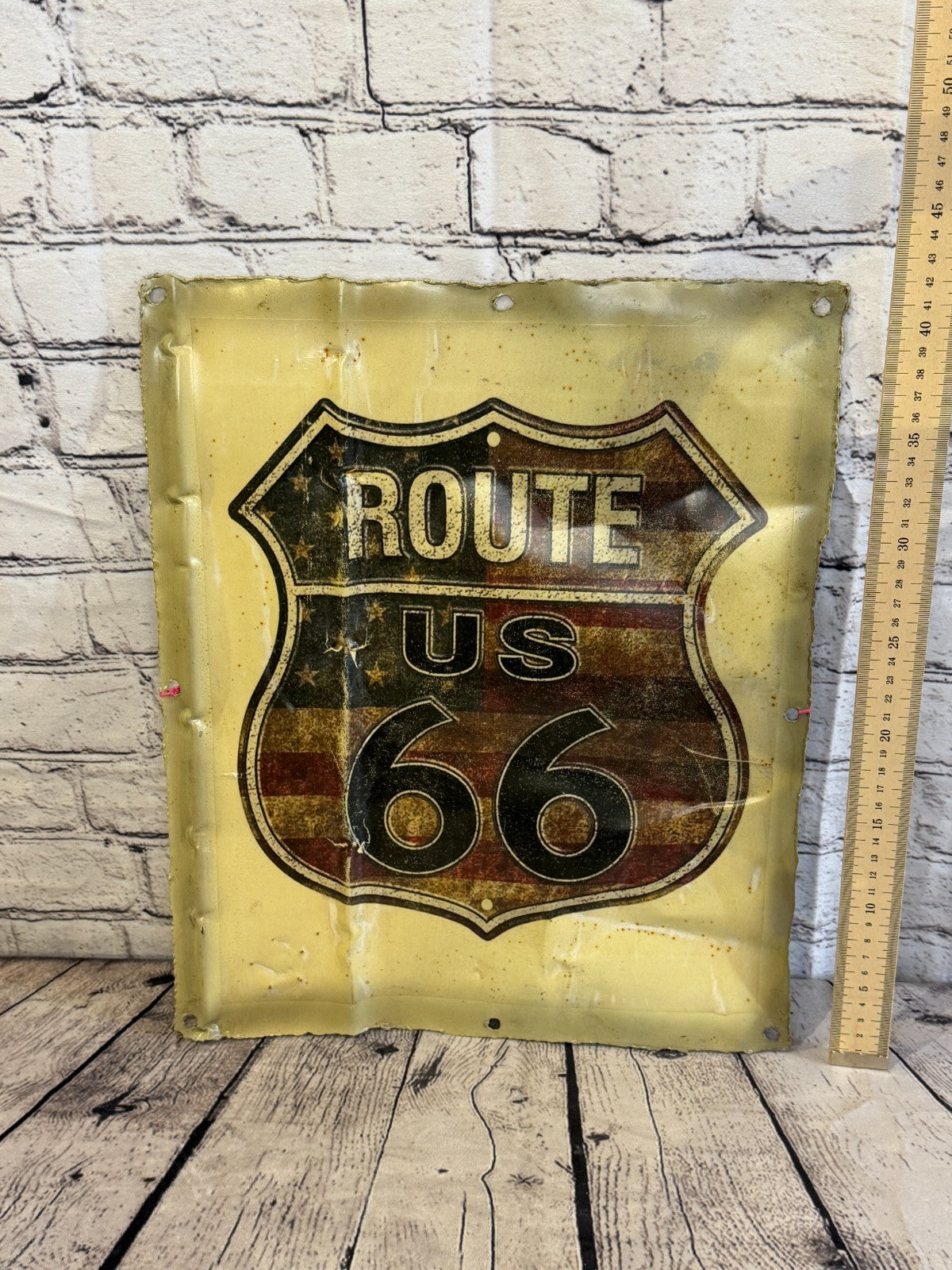 USA Route 66 Poster Advert Wall Plaque 42cm x 36cm Vintage Retro Tin Sign4
