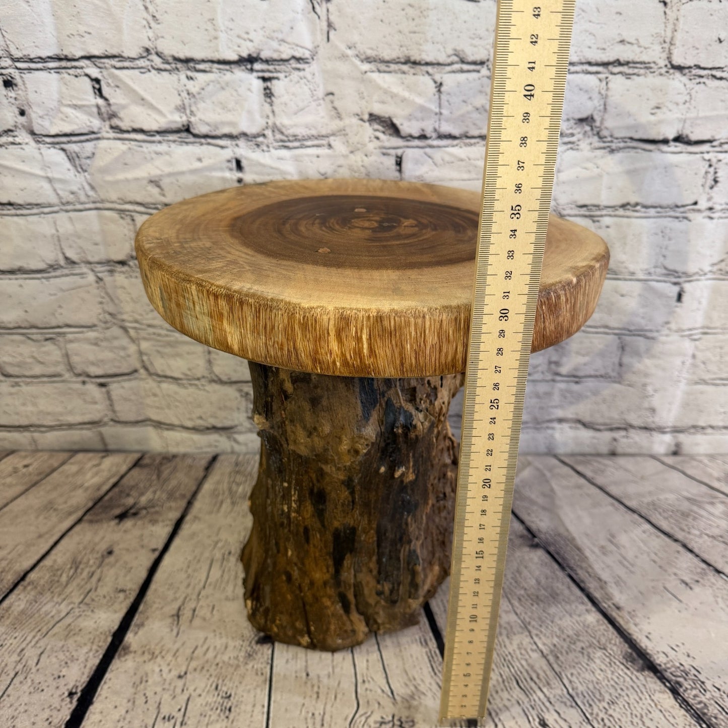 30cm x 25cm Wooden Coffee Root Sculpture Garden Teak Root Ornament Carved No 34