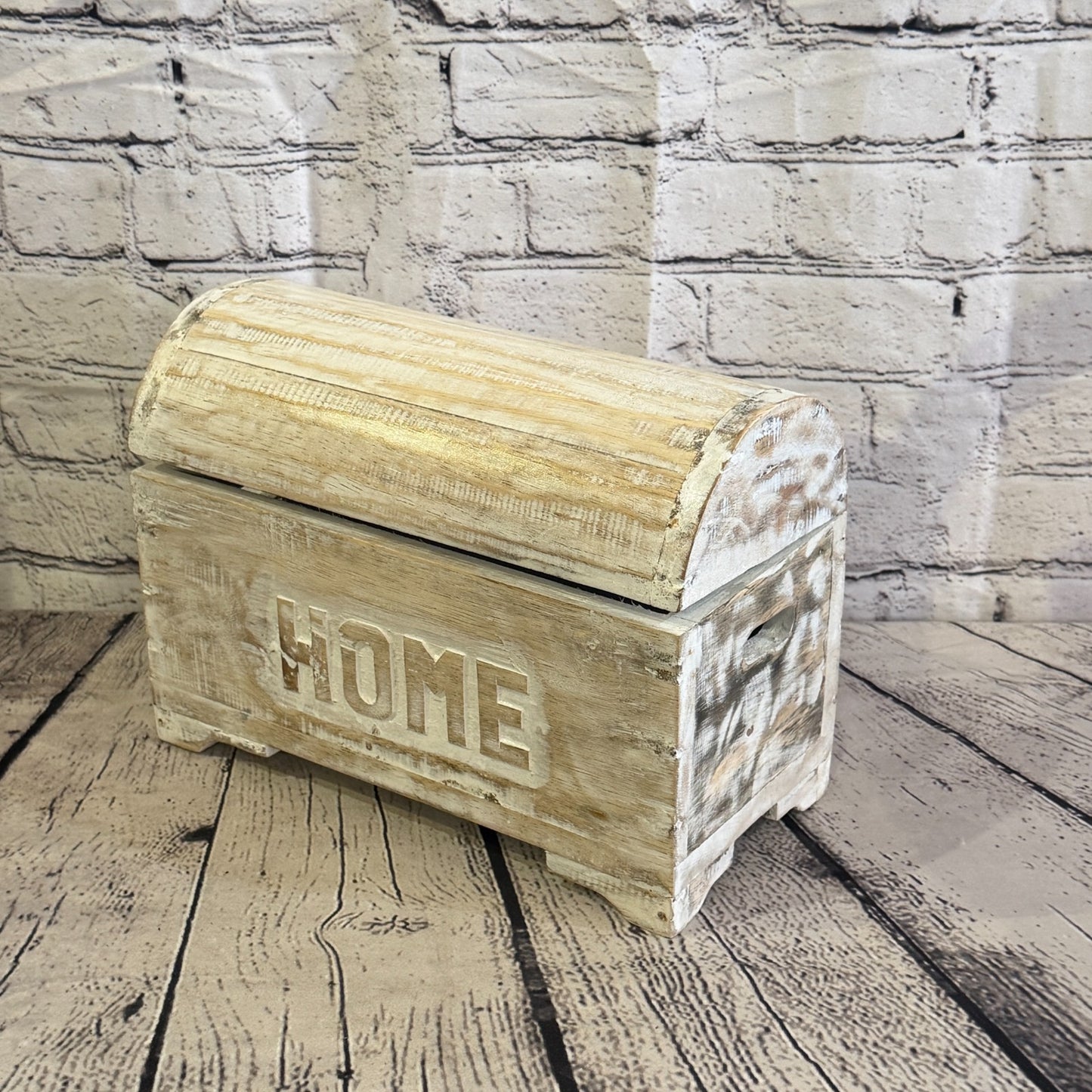 30cm x 22cm x 15cm Wood White Home Chest Storage Jewellery Trinket Box0