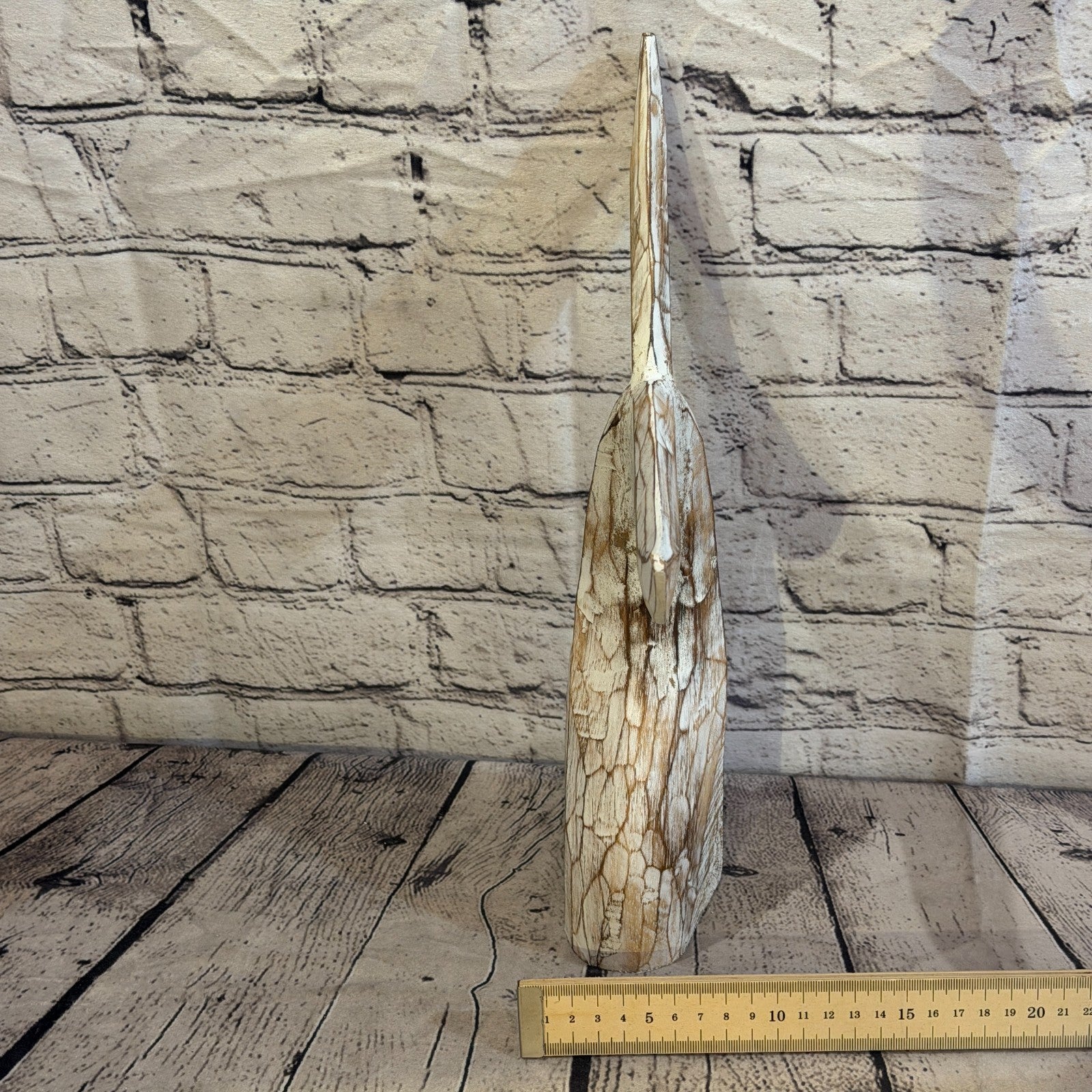 35cm x 35cm Whale Tail Brown Fish Wood Coastal Ocean Bathroom Decoration7