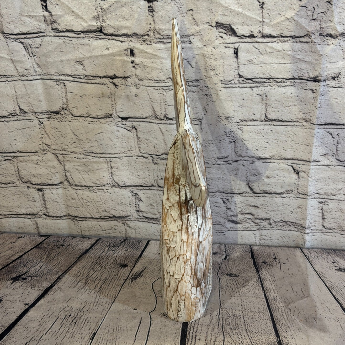 35cm x 35cm Whale Tail Brown Fish Wood Coastal Ocean Bathroom Decoration3