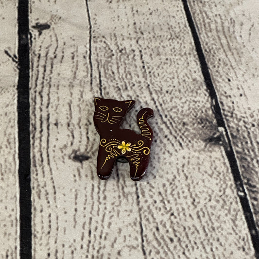 Standing Cat Wooden Animal Fridge Magnet Cartoon Magnetic Note Holder Novelty0