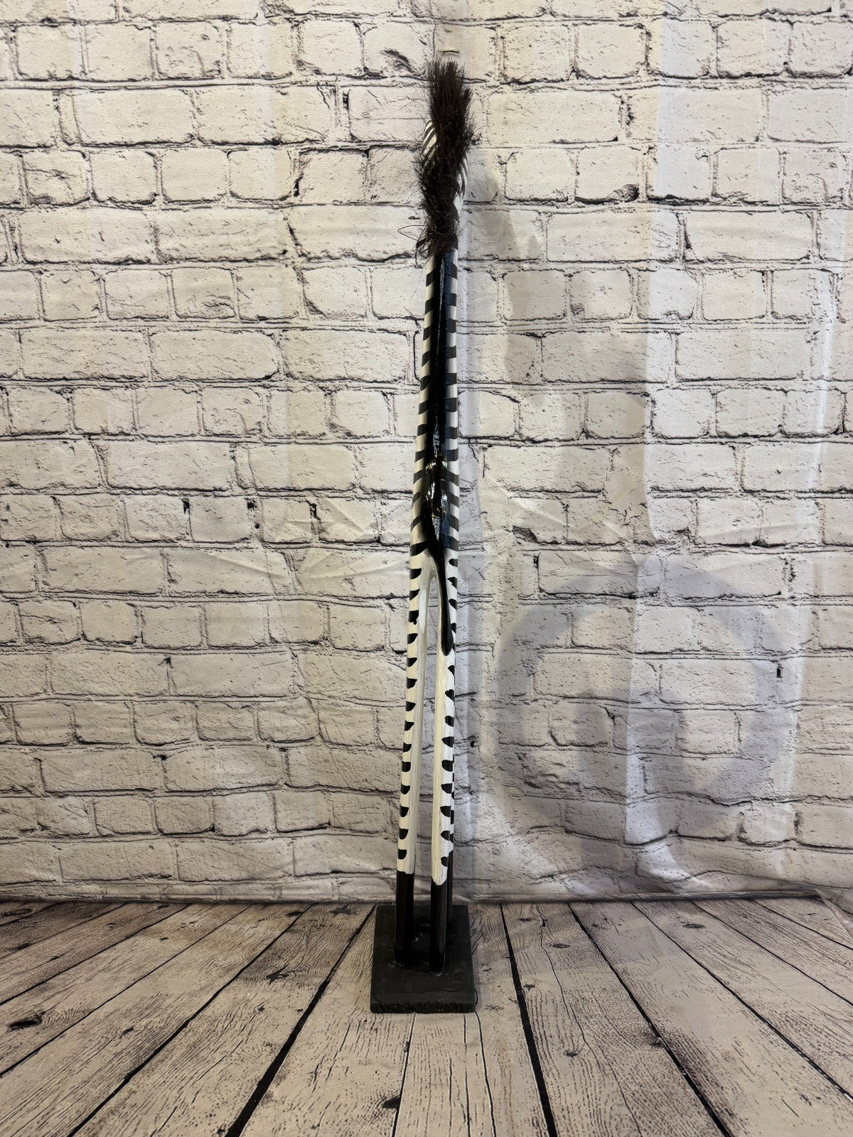 80cm Painted Wooden Zebra Standing Single Carved Solid Wood Zebra Handmade4