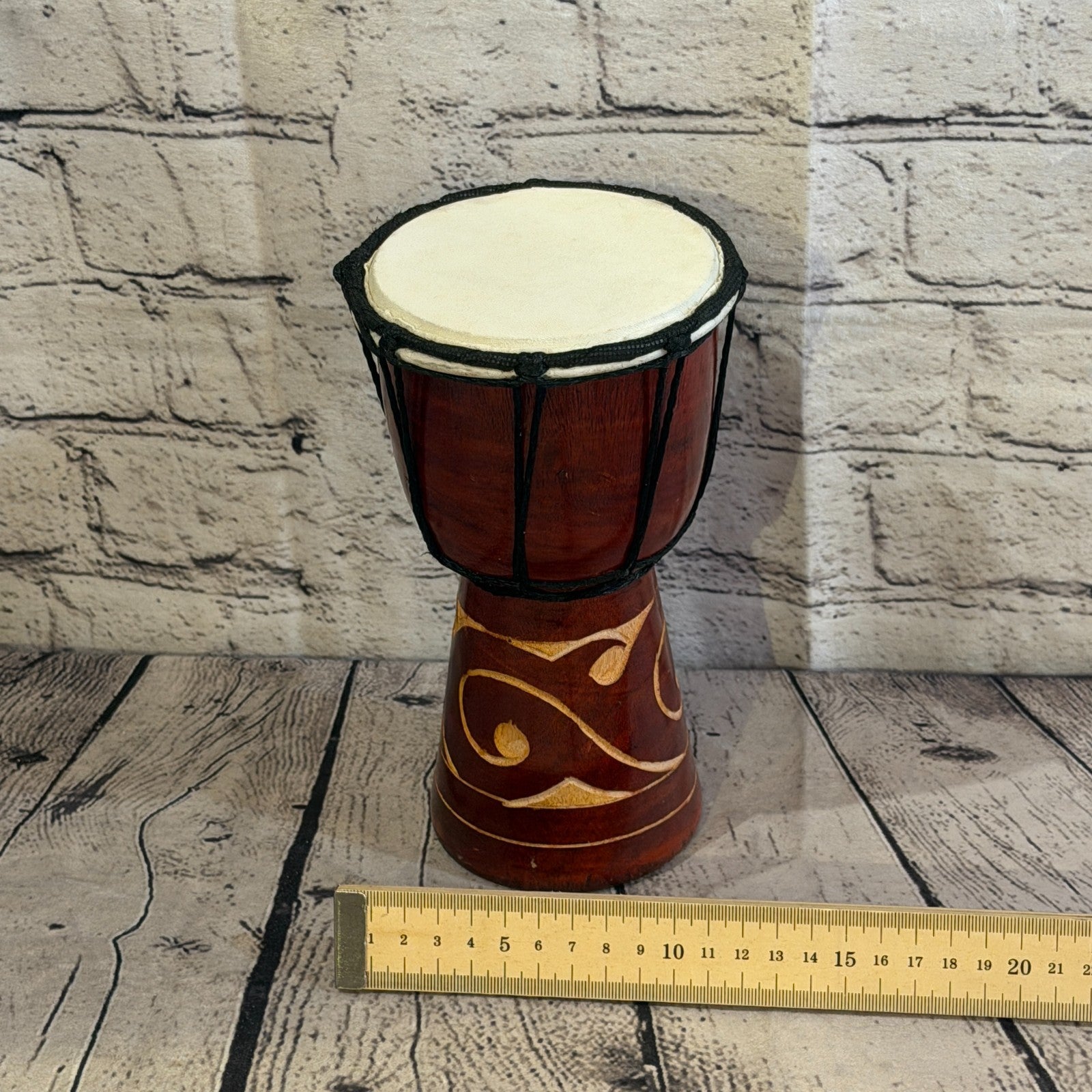 20cm Carved Djembe Drums Musical Instrument Hand Made Fair Trade Dot Painted4