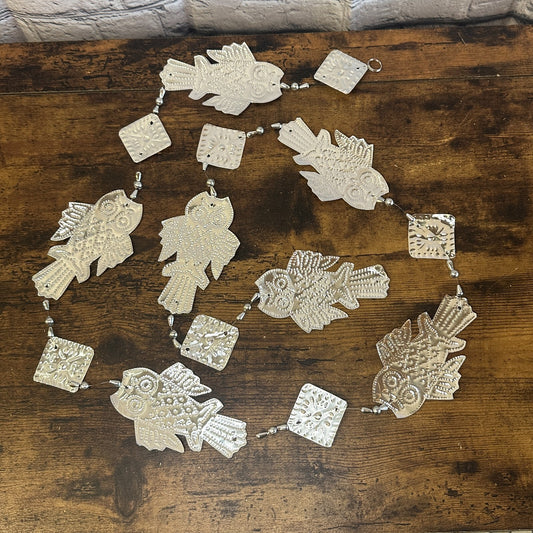 Aluminium Stamped Sitting Owl String Wall & Door Hangings for Home Decoration0