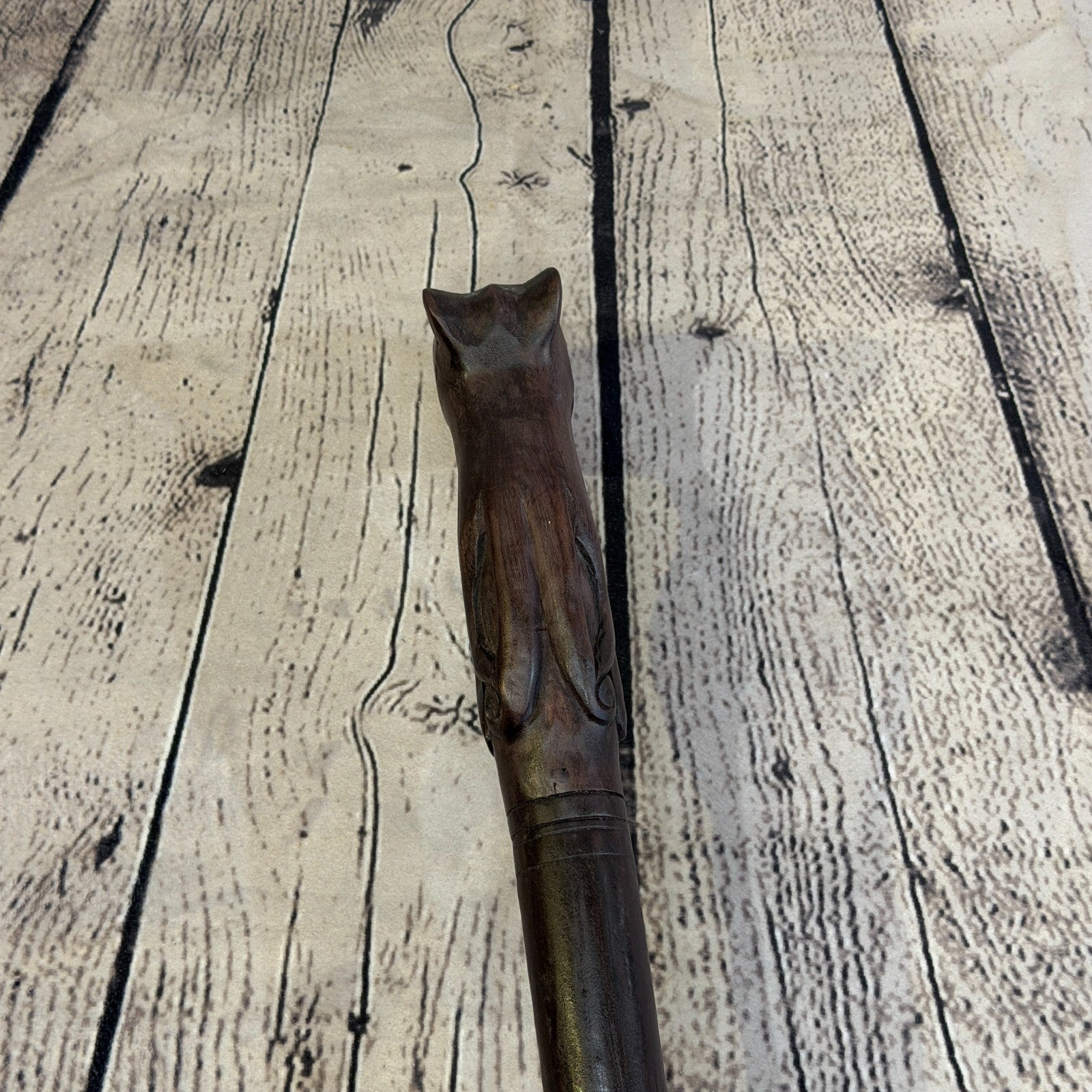 Octopus Body 90cm Tribal African Walking Stick Cane Hand Carved Dark Wood5