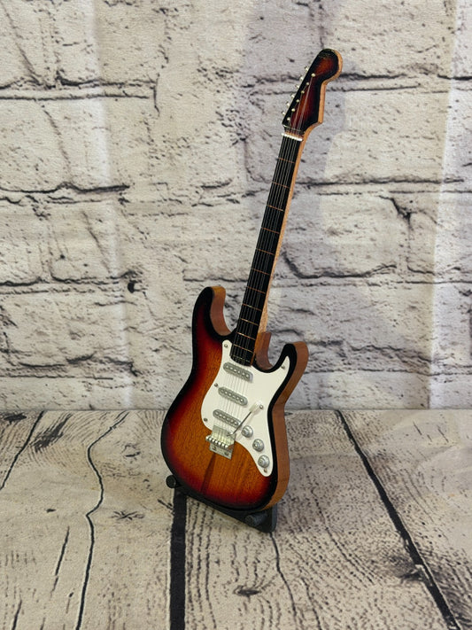 Miniature 25cm Guitar on Stand Band Gift Display Design 10