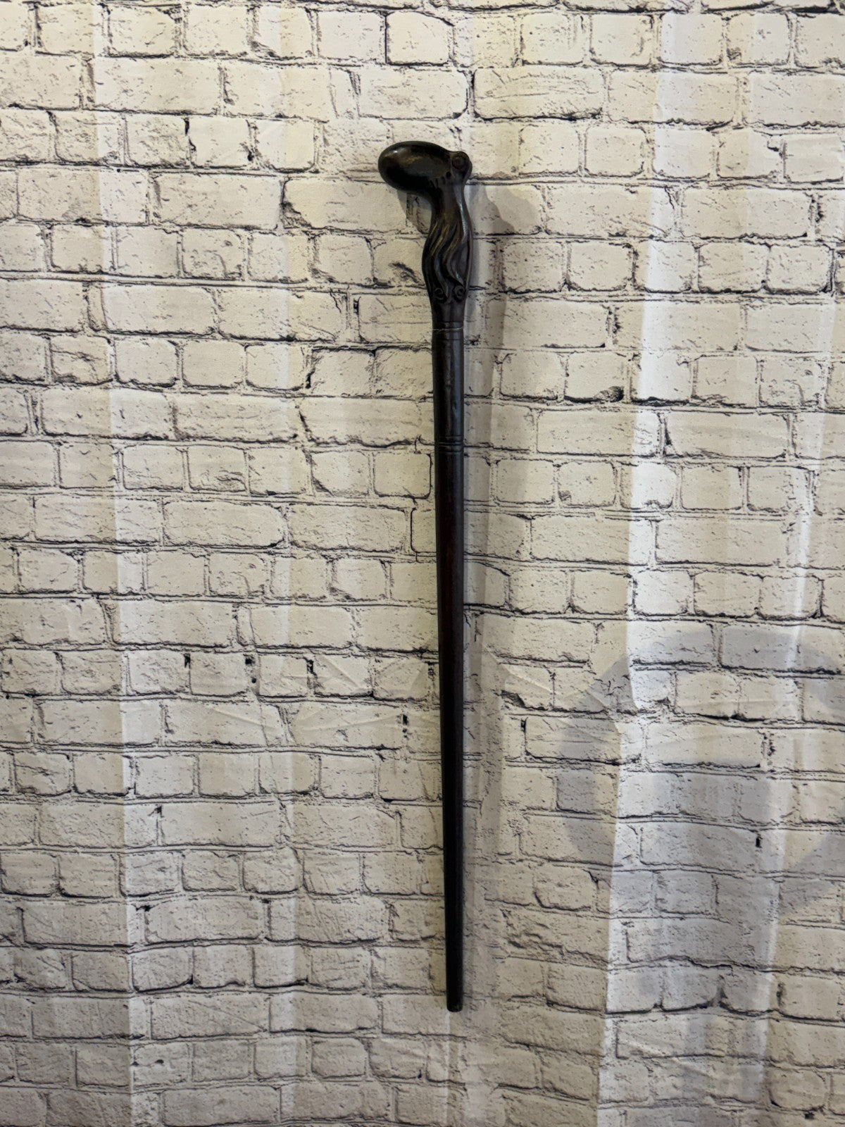 Octopus Body 90cm Tribal African Walking Stick Cane Hand Carved Dark Wood3