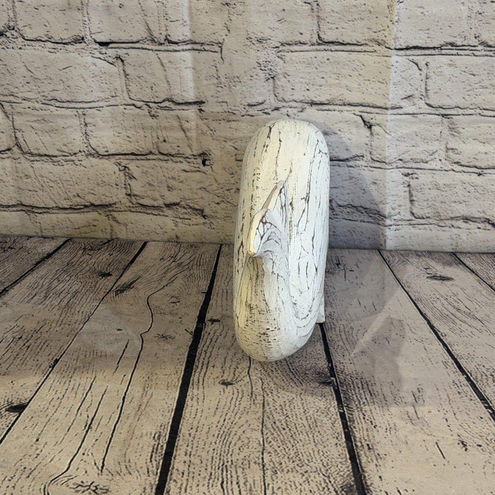 30cm x 15cm Whale White Fish Wood Coastal Ocean Bathroom Decoration4