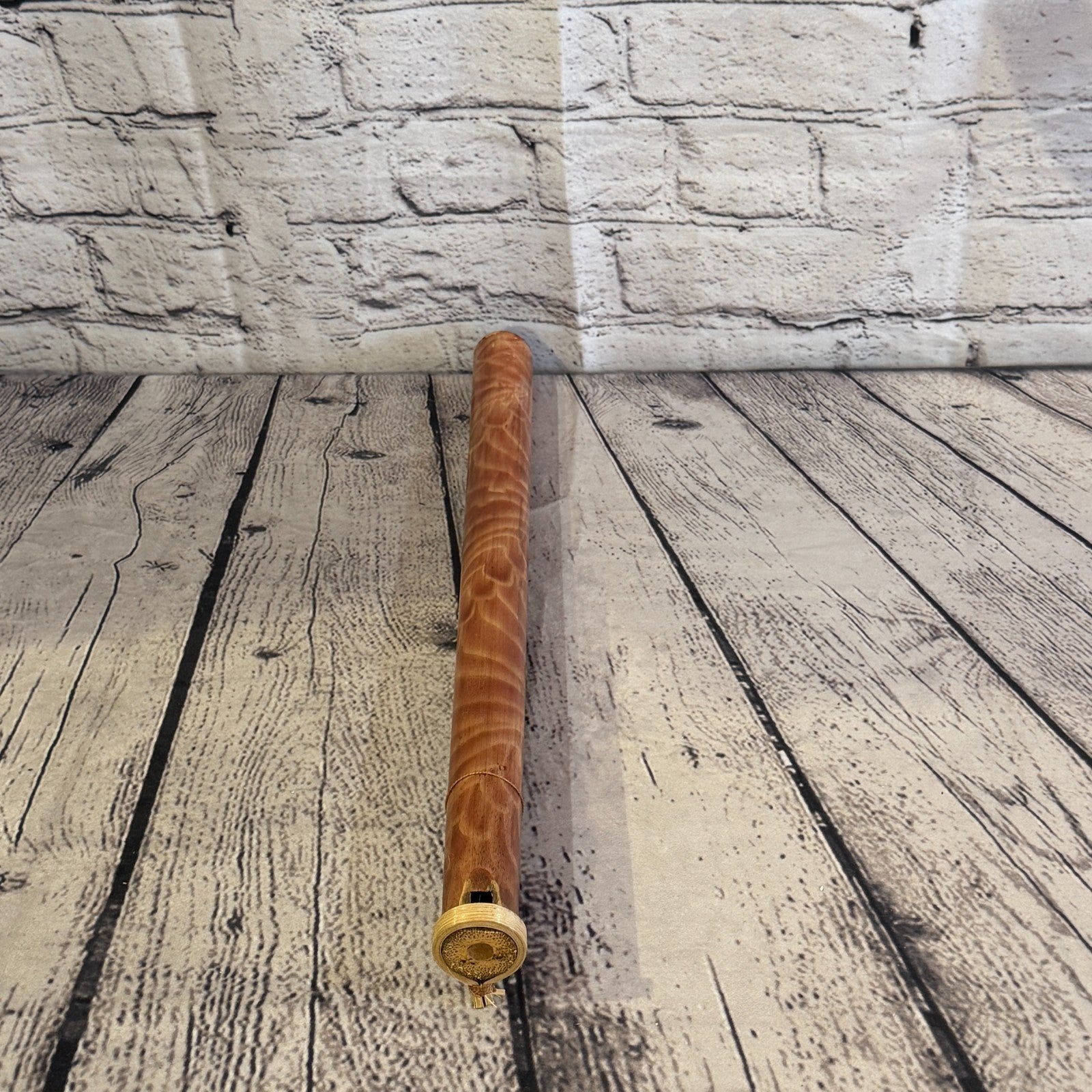 Bamboo Flute plain wooden handmade fair trade 30cm music play5