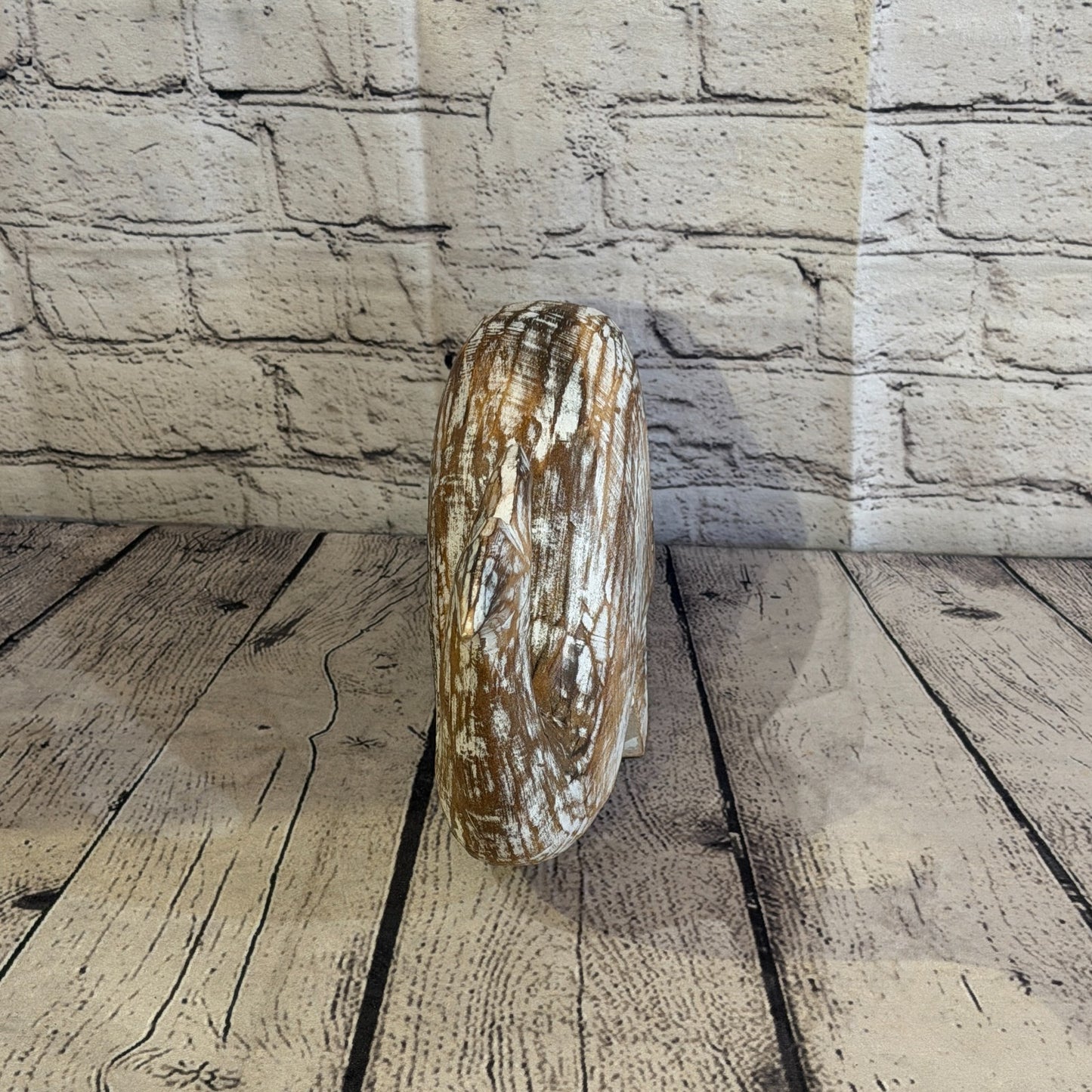 30cm x 15cm Whale Brown Fish Wood Coastal Ocean Bathroom Decoration4