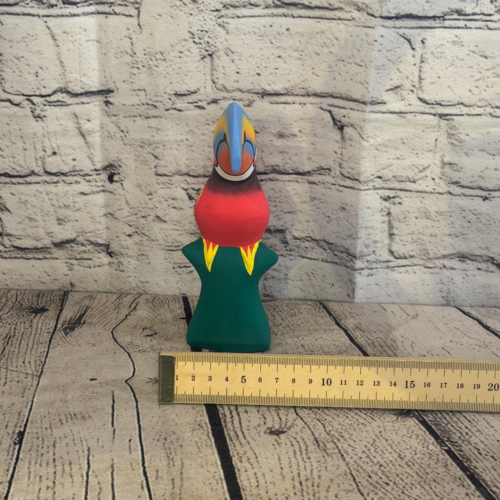15cm Dark Red Toucan Bird Ornament Statue Fair Trade Hand Made Carved Wood8