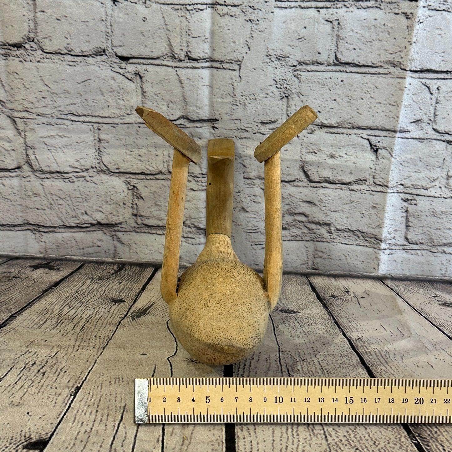 25cm x 20cm Wooden Drunk Duck Wine Bottle Holder Vintage Rustic Funny Gift8